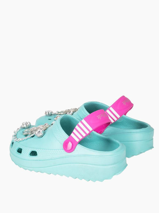 Children's Anatomical Beach Shoes Turquoise