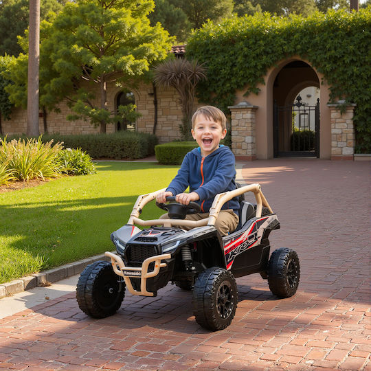 Buggy Μονοθέσιο με Τηλεκοντρόλ Licensed 12 Volt Καφέ για 3+ Ετών