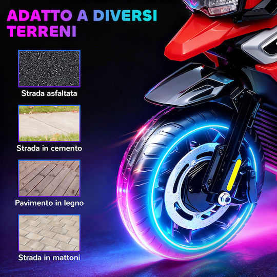 Kids Motorbike Inspired Electric 6 Volt Red