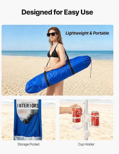 Vevor Beach Tent for 5 People in Blue