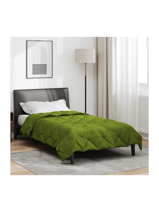 vidaXL Κουβέρτα Διπλή 200x140εκ. Πράσινο