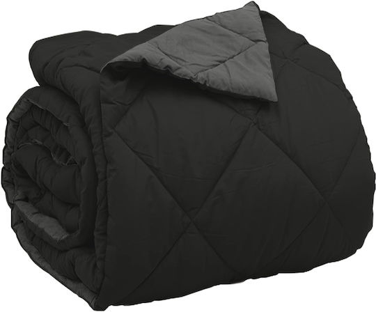 vidaXL Одеяло Двойно 200x200см. Black, Anthracite