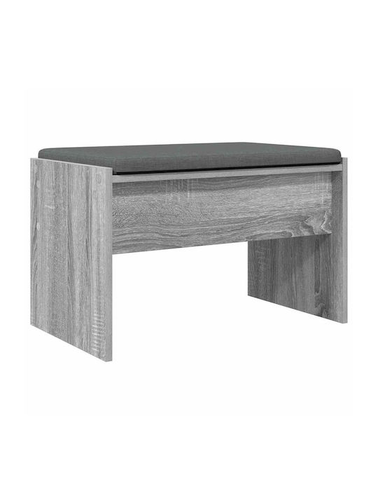 Entry Furniture with Bench Gray Sonoma 60x38x46cm