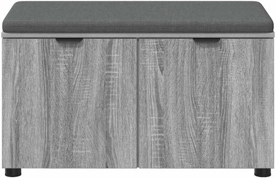 Έπιπλο Εισόδου με Παγκάκι Γκρίζο Σονομα 80x38x46εκ.