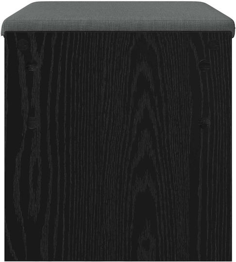 Entry Furniture with Bench Black Beech 60x38x46cm