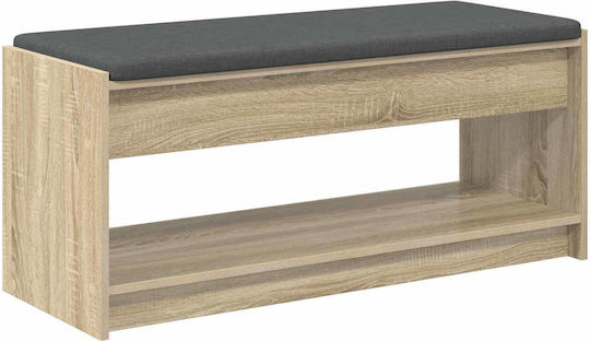 Entry Furniture with Bench Sonoma Oak 100x38x46cm