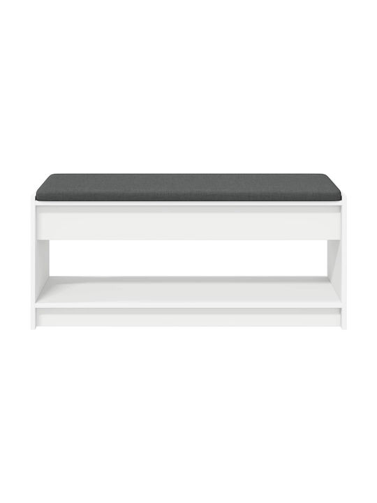Eingangsmöbel mit Bank White 100x38x46cm
