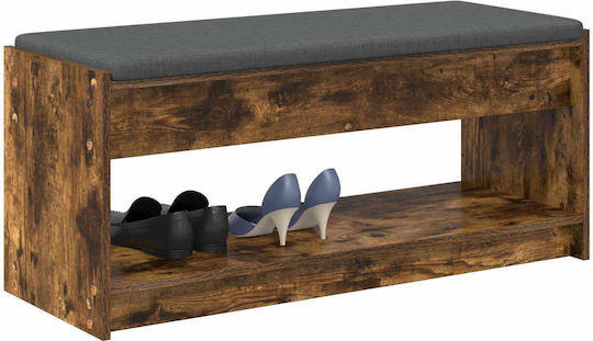 Eingangsmöbel mit Bank Smoked Oak 100x38x46cm