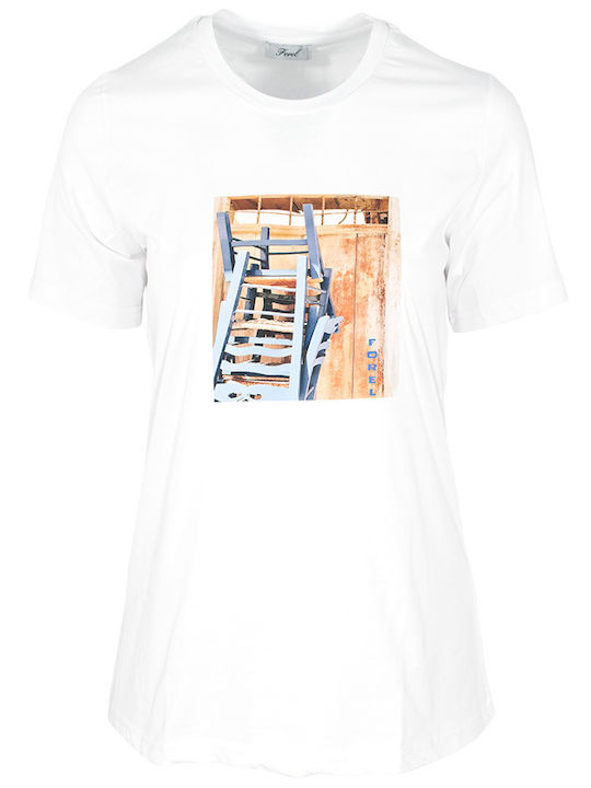 Women's Blouse Short Sleeve White