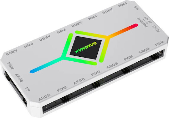 Gamemax Fan Hub V4.0 PWM ARGB Hub + Controller White GM-14050101445