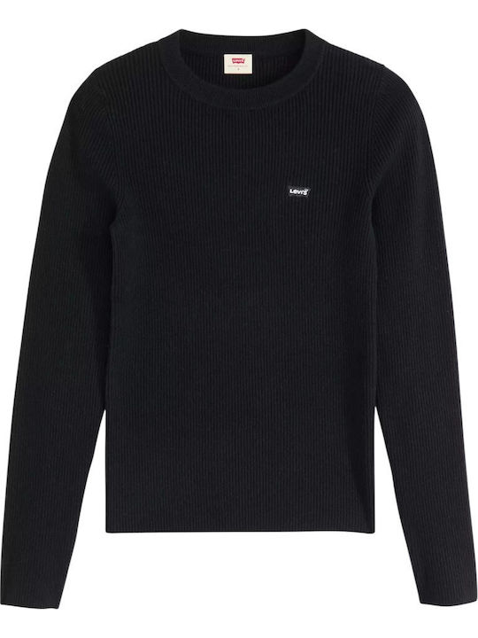 Bluza Damă Pulover Anthracite Night, Material Rib Negru