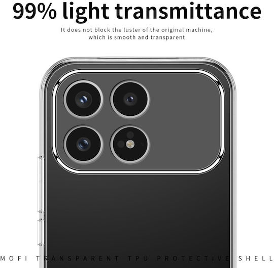 Mofi Ultra-thin Θήκη Σιλικόνης Transparent Xiaomi Poco F8 Pro 5g