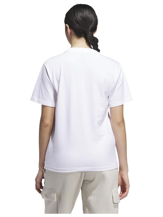 adidas Tricou Floral pentru Femei cu Model Floral Alb JN2523