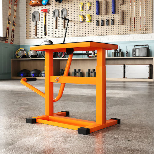 Durhand Lifting Stand Up To 150 Kg Metal Rubber Surface Crank 48x34x43 Cm Orange C30-011v00og
