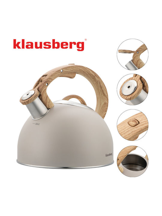 Klausberg Βραστήρας Ανοξείδωτος Γκρι 2500ml