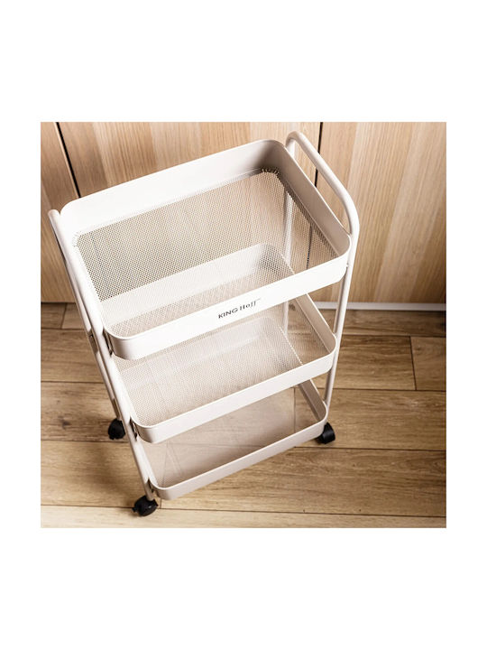 KING Hoff Tabletop Rotating Spice Rack Beige