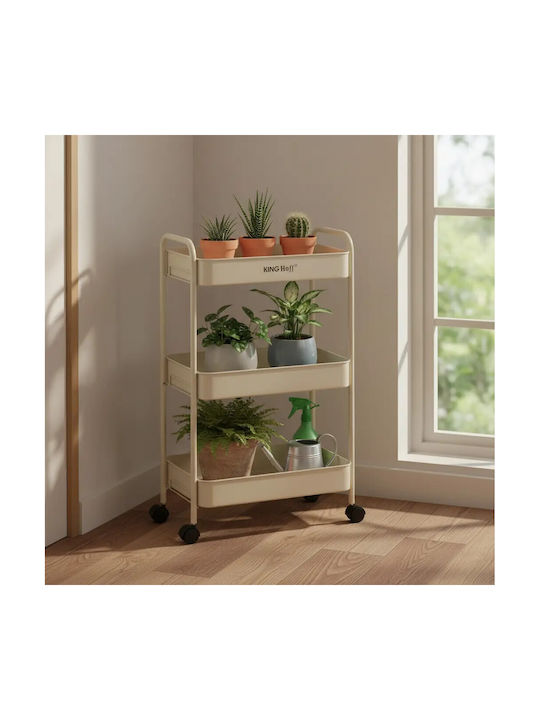 KING Hoff Tabletop Rotating Spice Rack Beige