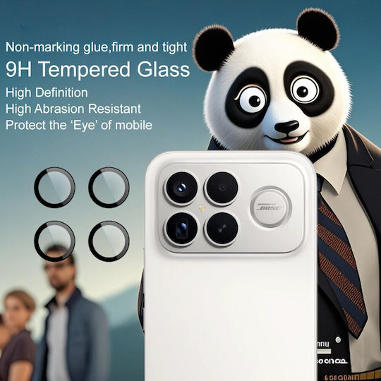 Imak Προστασία Κάμερας Tempered Glass Μαύρο για το Xiaomi Poco F8 Ultra 5G