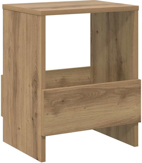 vidaXL PU Magazine Rack Brown 35x30x45cm