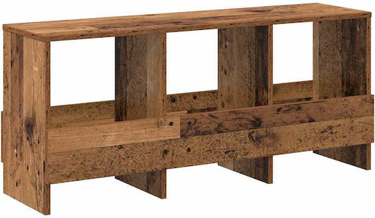 vidaXL PU Magazine Rack Brown 45x30x102cm