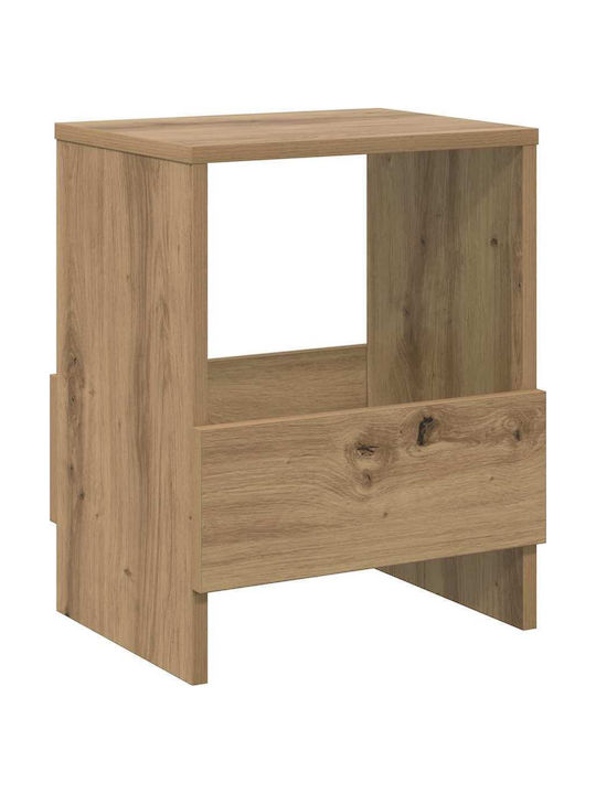 vidaXL PU Magazine Rack Brown 35x30x45cm