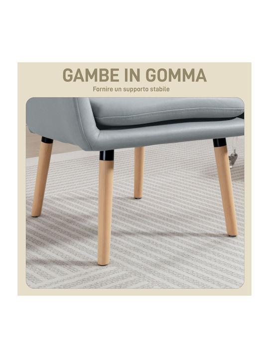 Armchair Gray 68x74x89cm