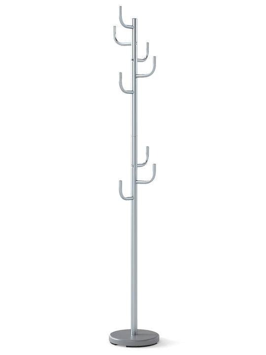 Costway Metallic Coat Rack Silver 175cm