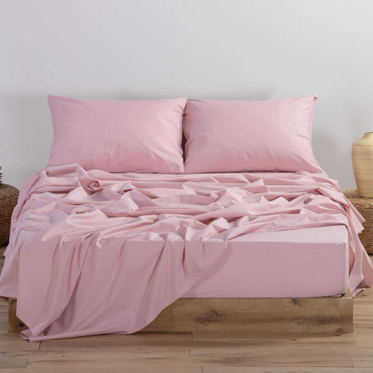 Nef-Nef Homeware Double 140x200+30cm with Elastic Basic 1211-ecru