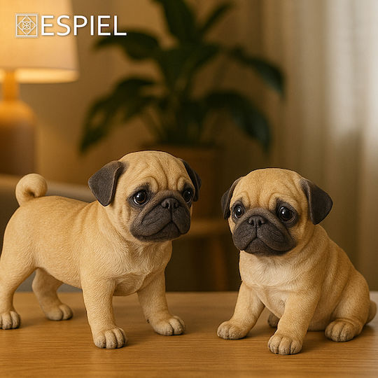 Espiel Decorative Dog Polyresin 13.5x7x11cm 1pcs