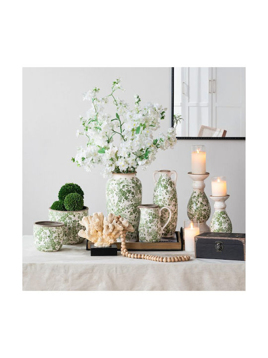Artekko Decorative Vase Aurelion White 19.5x19.5x37cm