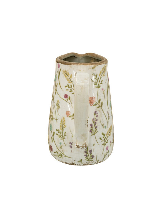 Artekko Decorative Vase Aging White 16x11.5x18cm