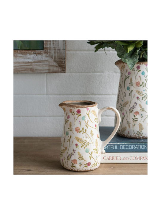 Artekko Decorative Vase Aging White 16x11.5x18cm