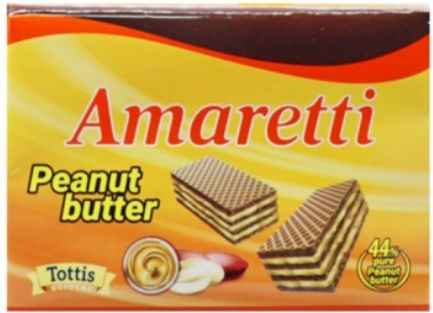 Amaretti Γκοφρετα Peanut Butter 68g
