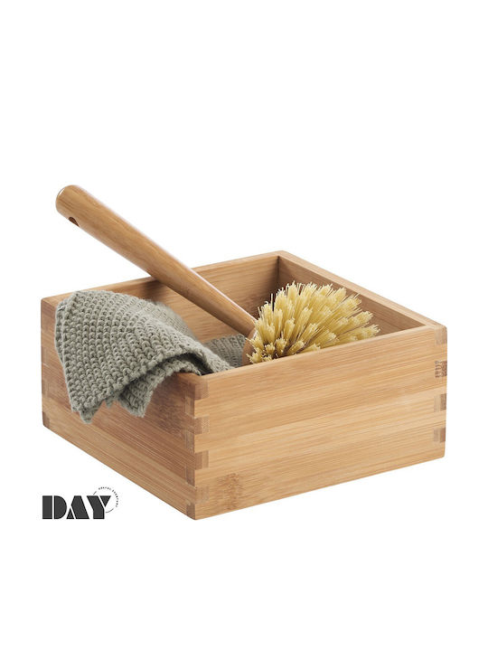Espiel Hölzernes Aufbewahrungsbox mit Deckel 15x15cm 10Stück