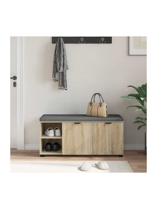 Eingangsmöbel mit Bank Sonoma Oak 100x38x46cm