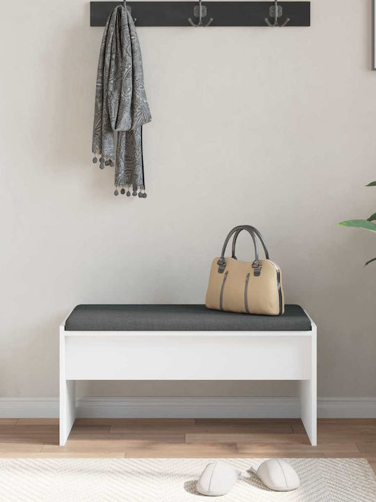 Bancă Exterior Lemnos cu Perne 80x38x46cm Bancă Exterior Lemnos cu Perne 80x38x46cm