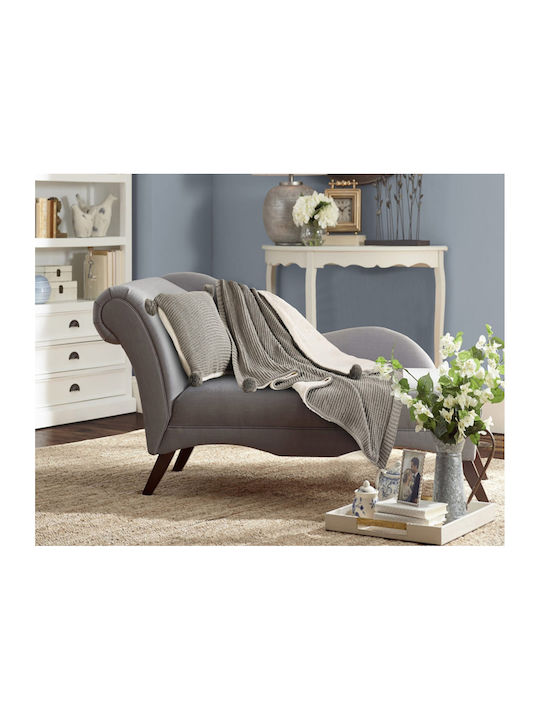 Liolios Home Gilda Одеяло Кадифе За Канапе 130x170см Сиво