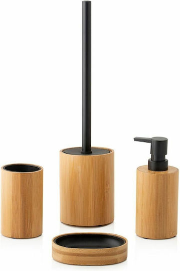 Andrea House Επιτραπέζιο Dispenser από Bamboo Καφέ 150ml Andrea House Επιτραπέζιο Dispenser από Bamboo Καφέ 150ml