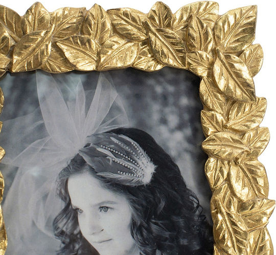 Artekko Plastic Photo Frame with Gold Frame