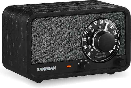 Sangean WR-8 cu Bluetooth Vintage Walnut
