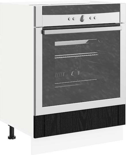 Dulap Inferior pentru Cuptor Black Beech 60x46x81.5buc