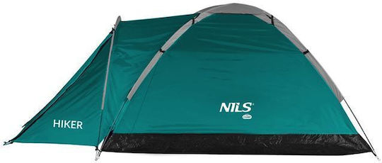 Nils Mountaineering Camping Tent Green 3 Seasons for 2 People Waterproof 3000mm 205x150x105cm