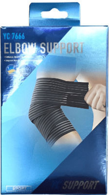 YC Support Ελαστικό Στήριγμα Αγκώνα Μαύρο YC-7666