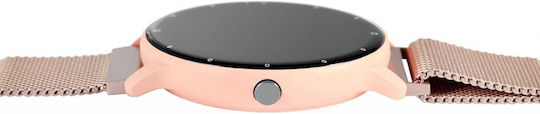 TimeTech 45mm Smartwatch με Παλμογράφο (Ροζ Χρυσό)