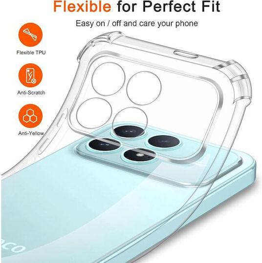 Techsuit Stoßstange Silikon Transparent (Poco F8 Ultra)