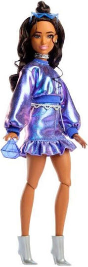 Barbie Deluxe Style - Metallic Blue Dress Doll for 3+ years+ Years