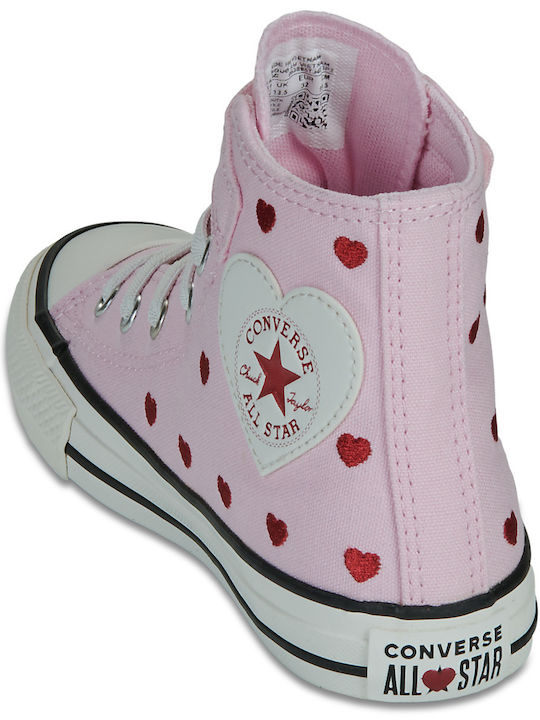 Chuck Taylor All Star Chuck Taylor All Star Kinder Sneakers Hoch mit Klettverschluss Rosa