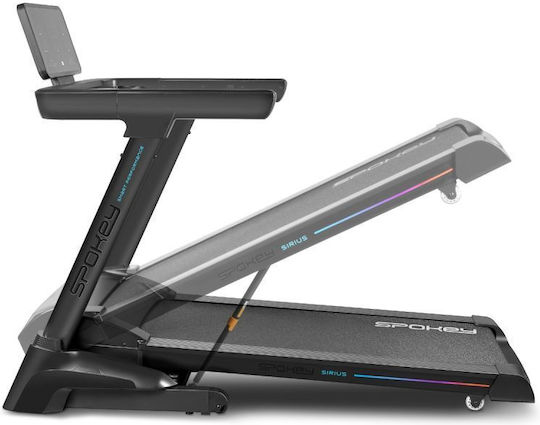 Spokey Sirius Foldable Electric Treadmill 140kg Capacity 3.5hp