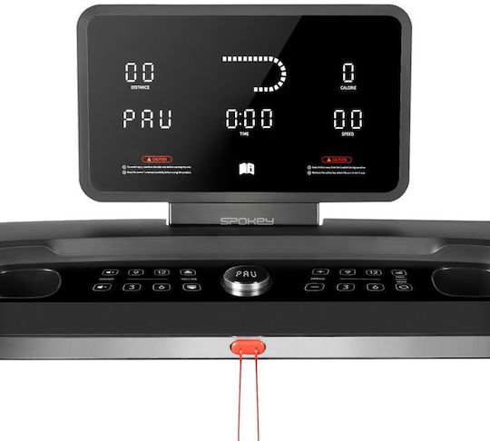 Spokey Sirius Foldable Electric Treadmill 140kg Capacity 3.5hp