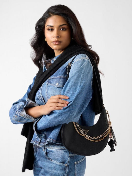 Damen Hobo Tasche Schwarz